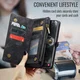 CaseMe 008 Samsung Galaxy S25 Edge Hoesje 2-in-1 Book Case en Back Cover Zwart afbeelding 6