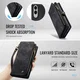 CaseMe 008 Samsung Galaxy S25 Edge Hoesje 2-in-1 Book Case en Back Cover Zwart afbeelding 8