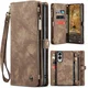 CaseMe 008 Samsung Galaxy S25 Edge Hoesje 2-in-1 Book Case en Back Cover Bruin afbeelding 2