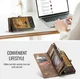 CaseMe 008 Samsung Galaxy S25 Edge Hoesje 2-in-1 Book Case en Back Cover Bruin afbeelding 5