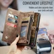 CaseMe 008 Samsung Galaxy S25 Edge Hoesje 2-in-1 Book Case en Back Cover Bruin afbeelding 8