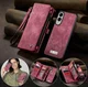 CaseMe 008 Samsung Galaxy S25 Edge Hoesje 2-in-1 Book Case en Back Cover Rood afbeelding 6