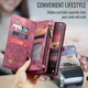 CaseMe 008 Samsung Galaxy S25 Edge Hoesje 2-in-1 Book Case en Back Cover Rood afbeelding 8