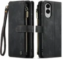 CaseMe C30 Samsung Galaxy S25 Edge Hoesje Pasjeshouder Book Case Zwart