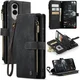 CaseMe C30 Samsung Galaxy S25 Edge Hoesje Pasjeshouder Book Case Zwart afbeelding 2