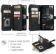 CaseMe C30 Samsung Galaxy S25 Edge Hoesje Pasjeshouder Book Case Zwart afbeelding 3