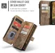 CaseMe C30 Samsung Galaxy S25 Edge Hoesje Pasjeshouder Book Case Bruin afbeelding 4