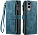 CaseMe C30 Samsung Galaxy S25 Edge Hoesje Pasjeshouder Book Case Blauw
