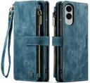 CaseMe C30 Samsung Galaxy S25 Edge Hoesje Pasjeshouder Book Case Blauw