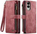 CaseMe C30 Samsung Galaxy S25 Edge Hoesje Pasjeshouder Book Case Rood