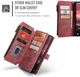 CaseMe C30 Samsung Galaxy S25 Edge Hoesje Pasjeshouder Book Case Rood afbeelding 4