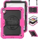 Apple iPad 11 (2025) / 10.9 (2022) Hoes met Screen Protector en Handriem Roze afbeelding 2