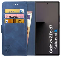 Rosso Element Samsung Galaxy Z Fold 7 Hoesje Book Case Wallet Blauw afbeelding