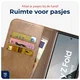 Rosso Deluxe Samsung Galaxy Z Fold 7 Hoesje Echt Leer Book Case Bruin afbeelding 6