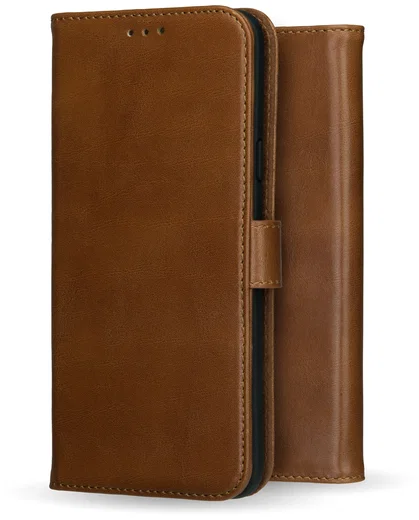 Rosso Deluxe Samsung Galaxy Z Fold 7 Hoesje Echt Leer Book Case Bruin afbeelding 10
