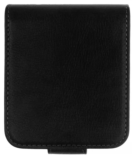 Rosso Deluxe Samsung Galaxy Z Flip 7 Hoesje Echt Leer Book Case Zwart afbeelding 4