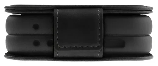 Rosso Deluxe Samsung Galaxy Z Flip 7 Hoesje Echt Leer Book Case Zwart afbeelding 5