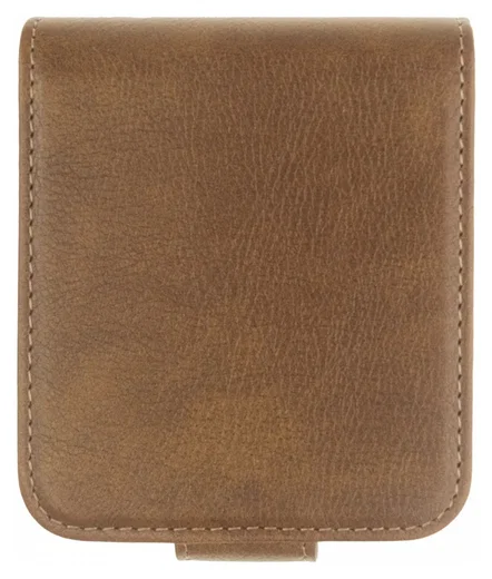 Rosso Deluxe Samsung Galaxy Z Flip 7 Hoesje Echt Leer Book Case Bruin afbeelding 2