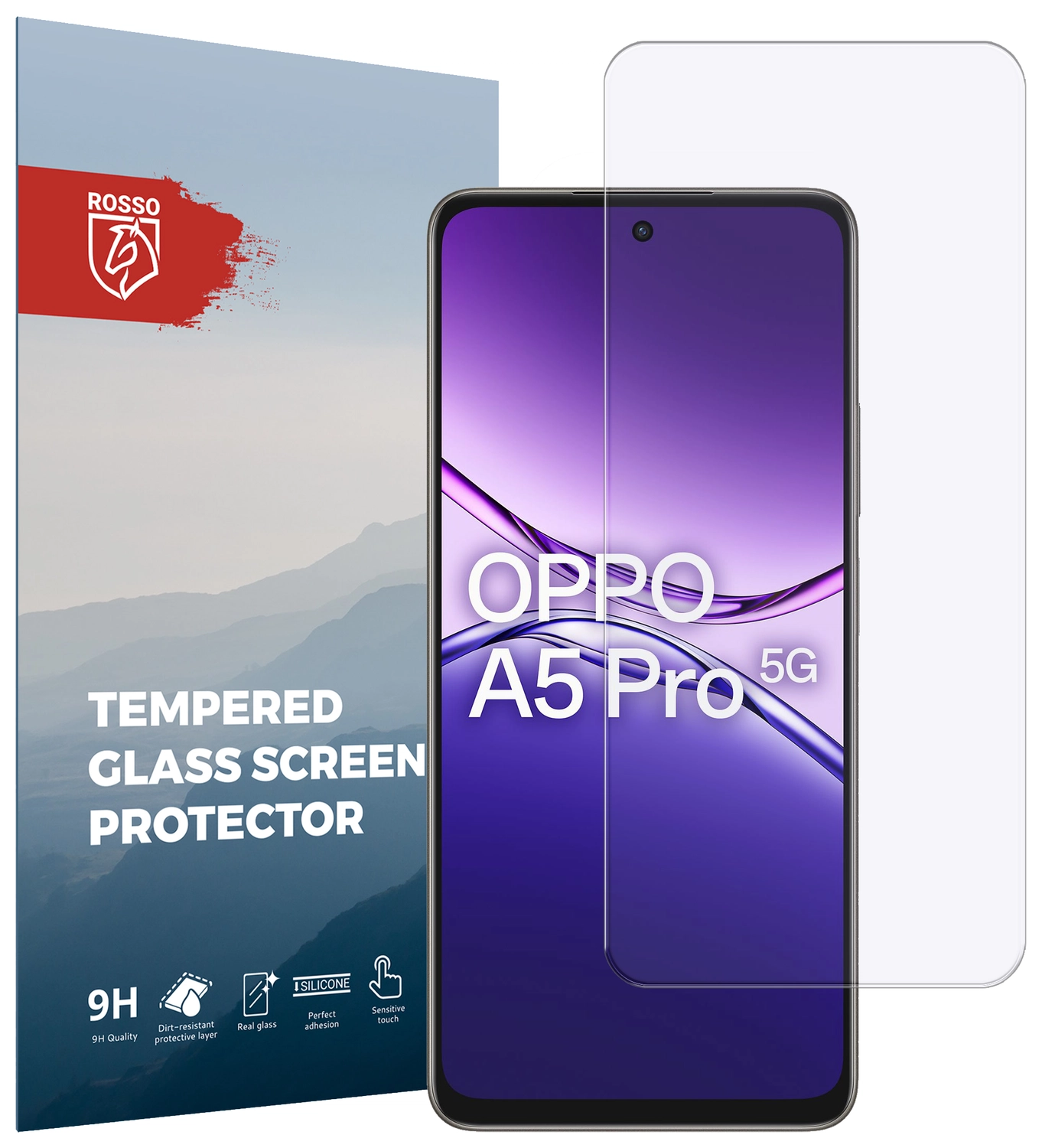 Rosso Oppo A5 Pro 9H Tempered Glass Screen Protector afbeelding 1
