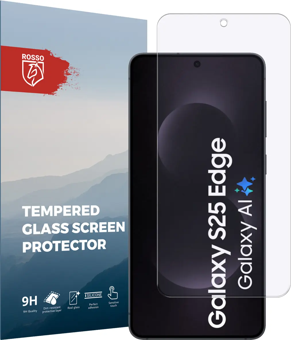 Rosso Samsung Galaxy S25 Edge 9H Tempered Glass Screen Protector afbeelding 1
