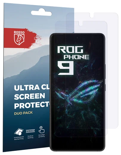 Rosso Asus ROG Phone 9 / 9 Pro Screen Protector Case Friendly Folie Duo Pack afbeelding 8