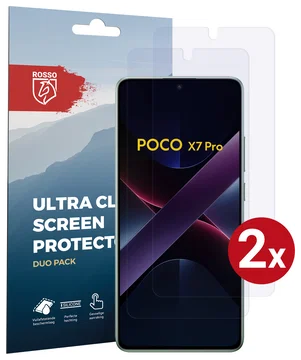 Rosso Xiaomi Poco X7 Pro Screen Protector Case Friendly Folie Duo Pack