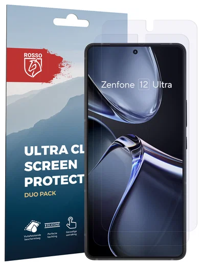 Rosso Asus Zenfone 12 Ultra Screen Protector Case Friendly Folie Duo Pack afbeelding 8