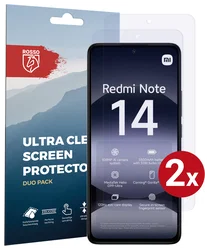 Rosso Xiaomi Redmi Note 14 5G Screen Protector Case Friendly Folie Duo Pack afbeelding