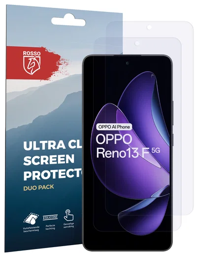 Rosso Oppo Reno 13 F Screen Protector Case Friendly Folie Duo Pack afbeelding 8