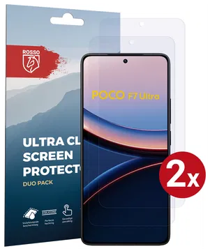 Rosso Xiaomi Poco F7 Ultra Screen Protector Case Friendly Folie Duo Pack