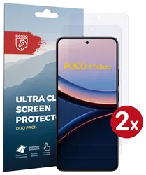 Rosso Xiaomi Poco F7 Ultra Screen Protector Case Friendly Folie Duo Pack afbeelding