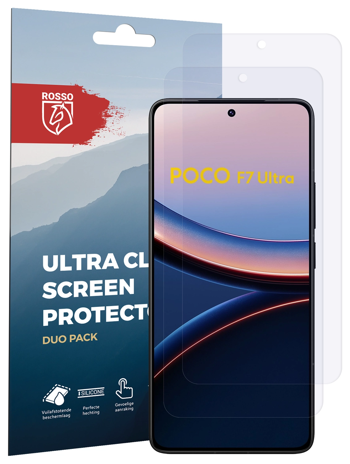 Rosso Xiaomi Poco F7 Ultra Screen Protector Case Friendly Folie Duo Pack afbeelding 8