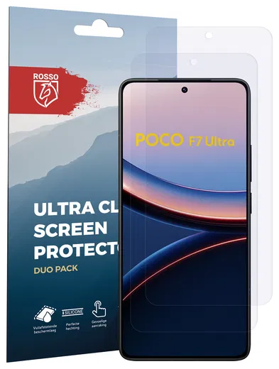Rosso Xiaomi Poco F7 Ultra Screen Protector Case Friendly Folie Duo Pack afbeelding 8