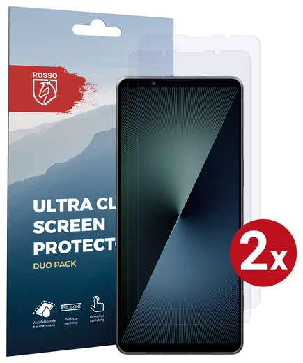 Rosso Sony Xperia 1 VII Screen Protector Case Friendly Folie Duo Pack afbeelding 1