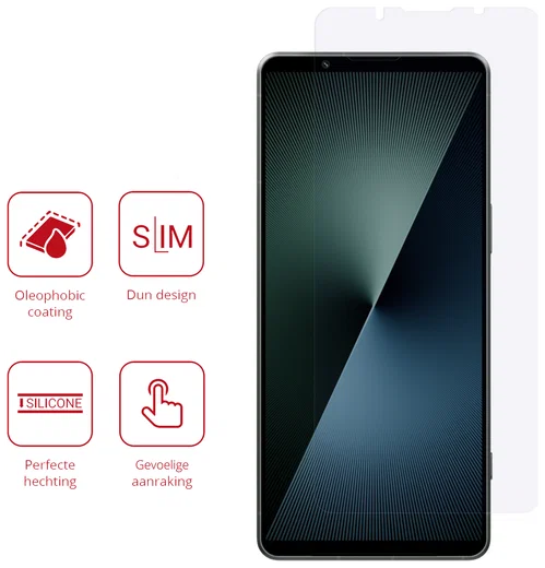 Rosso Sony Xperia 1 VII Screen Protector Case Friendly Folie Duo Pack afbeelding 2