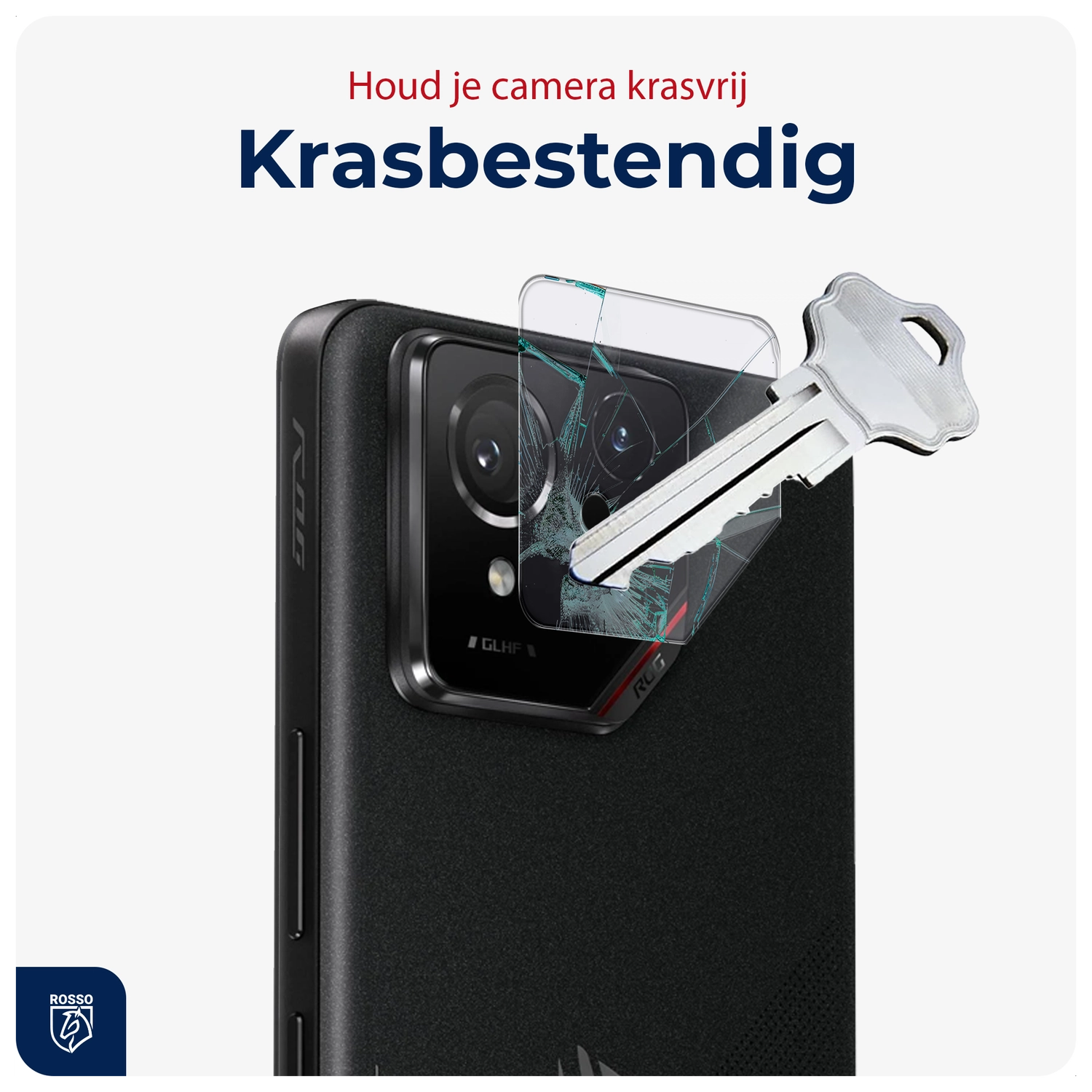 Rosso Asus ROG Phone 9 / 9 Pro Camera Lens Protector Transparant afbeelding 2