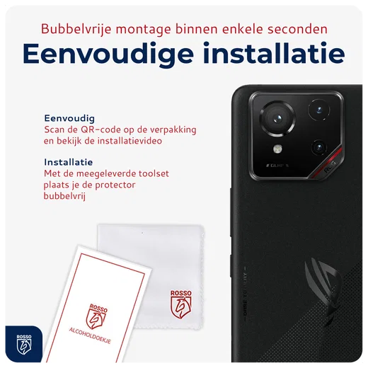 Rosso Asus ROG Phone 9 / 9 Pro Camera Lens Protector Transparant afbeelding 6