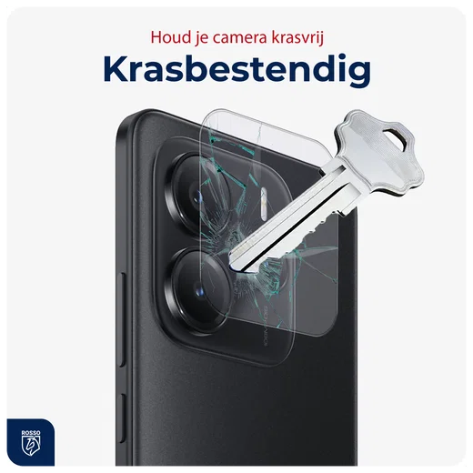 Rosso Xiaomi Redmi Note 14 5G Camera Lens Protector Transparant afbeelding 2