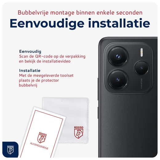 Rosso Xiaomi Redmi Note 14 5G Camera Lens Protector Transparant afbeelding 6