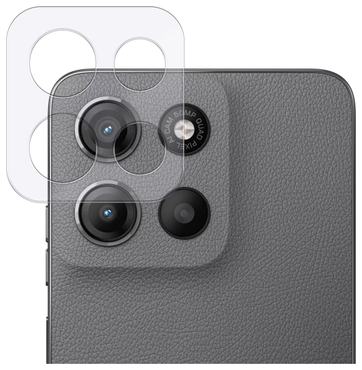 Rosso Motorola Moto G15 / G15 Power Camera Lens Protector Transparant afbeelding 1
