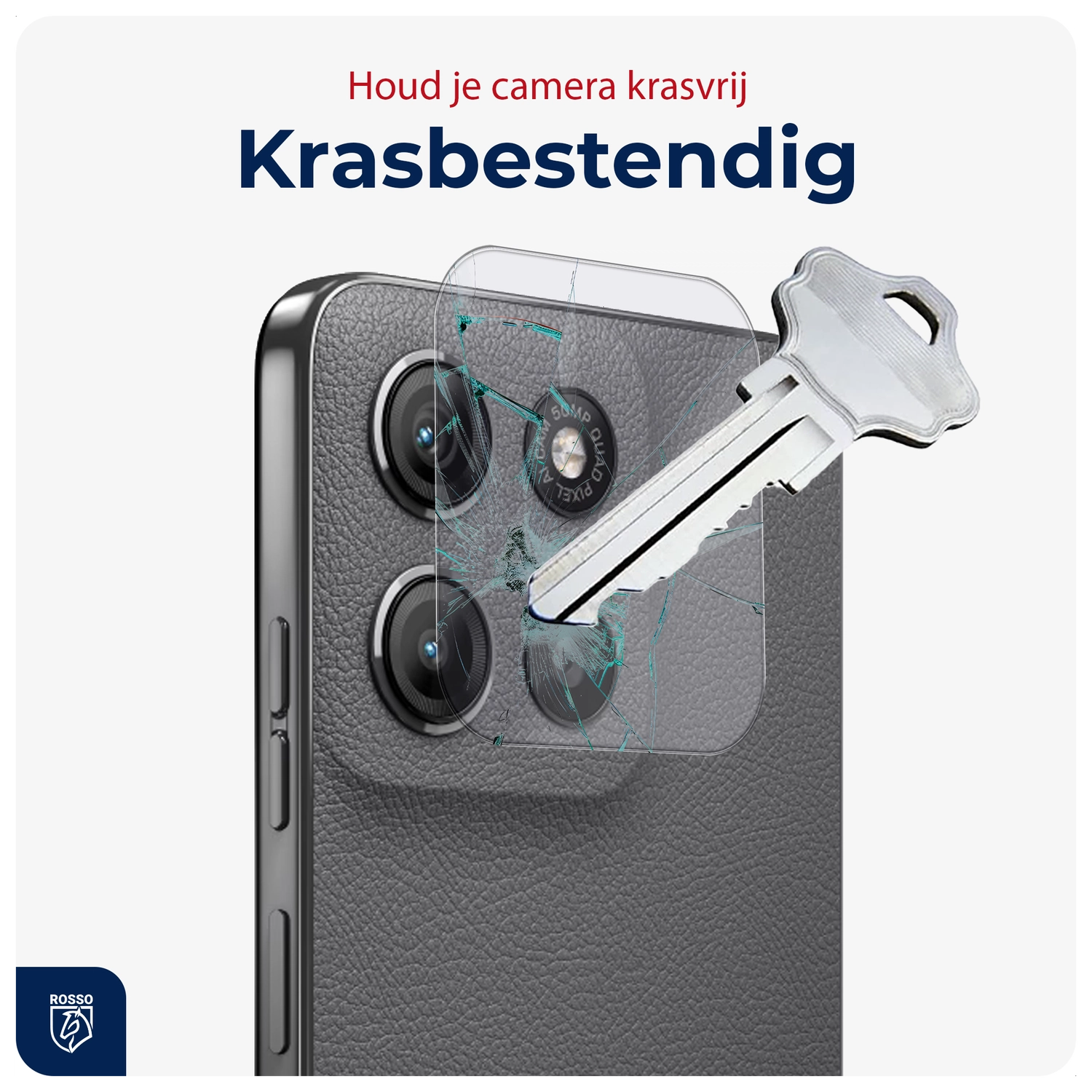Rosso Motorola Moto G15 / G15 Power Camera Lens Protector Transparant afbeelding 2