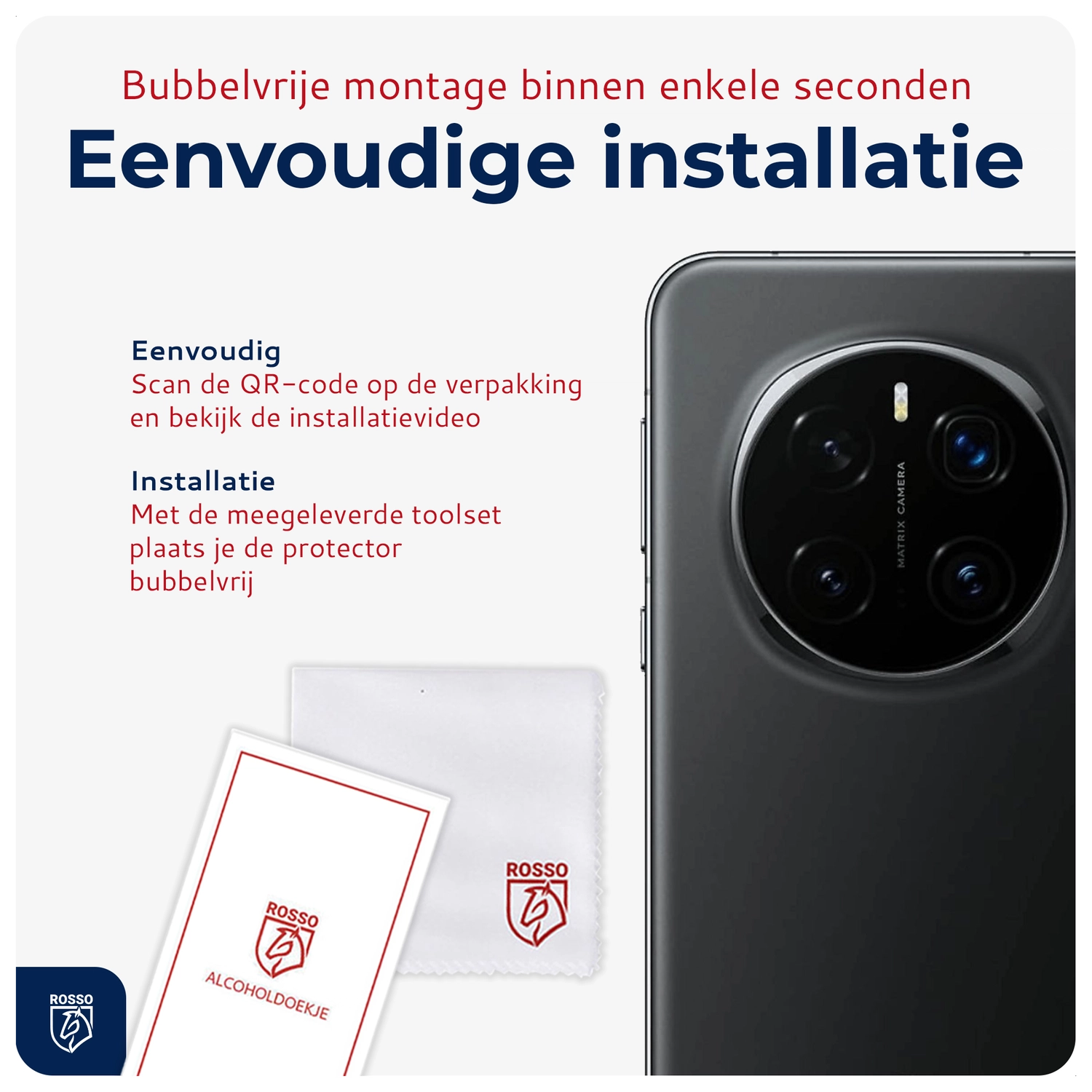 Rosso Honor Magic 7 Pro Camera Lens Protector Transparant afbeelding 7