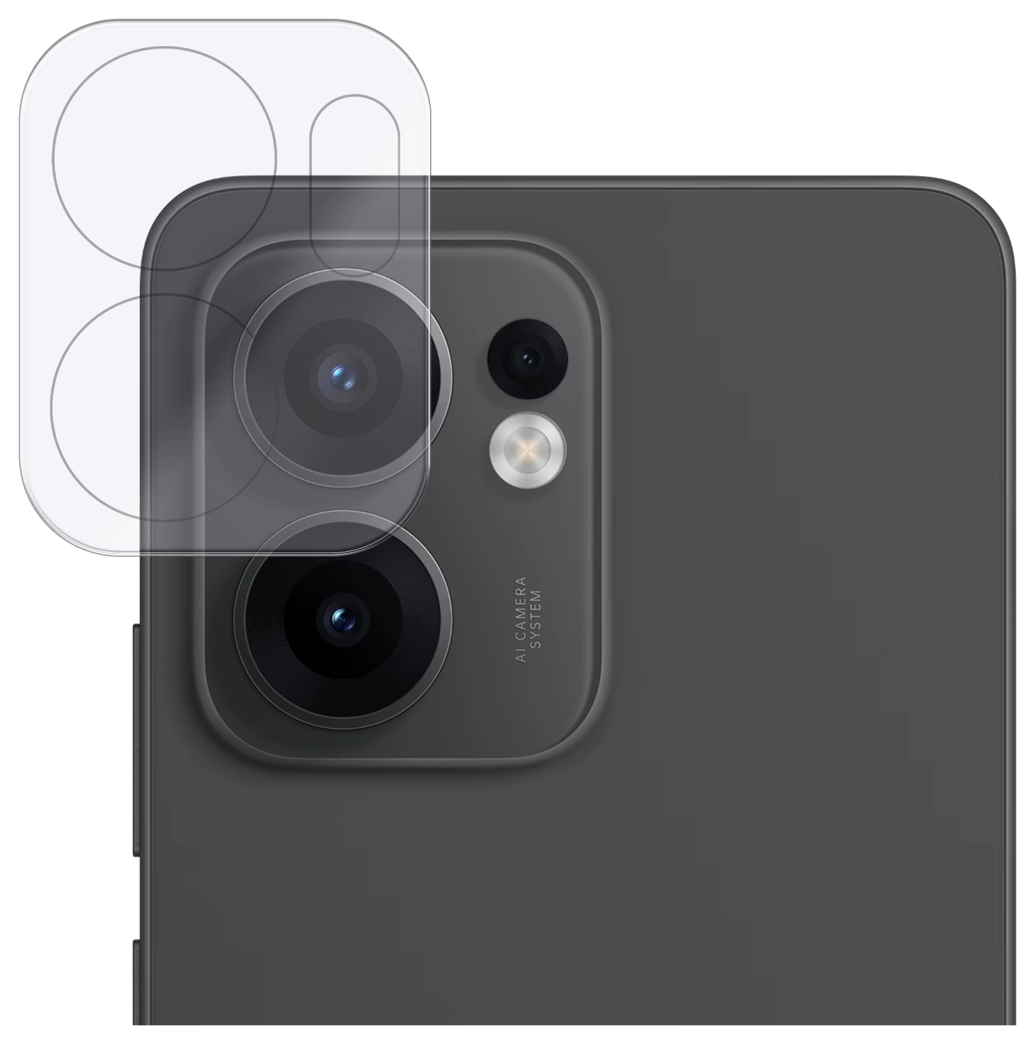 Rosso Oppo Reno 13 F Camera Lens Protector Transparant afbeelding 1