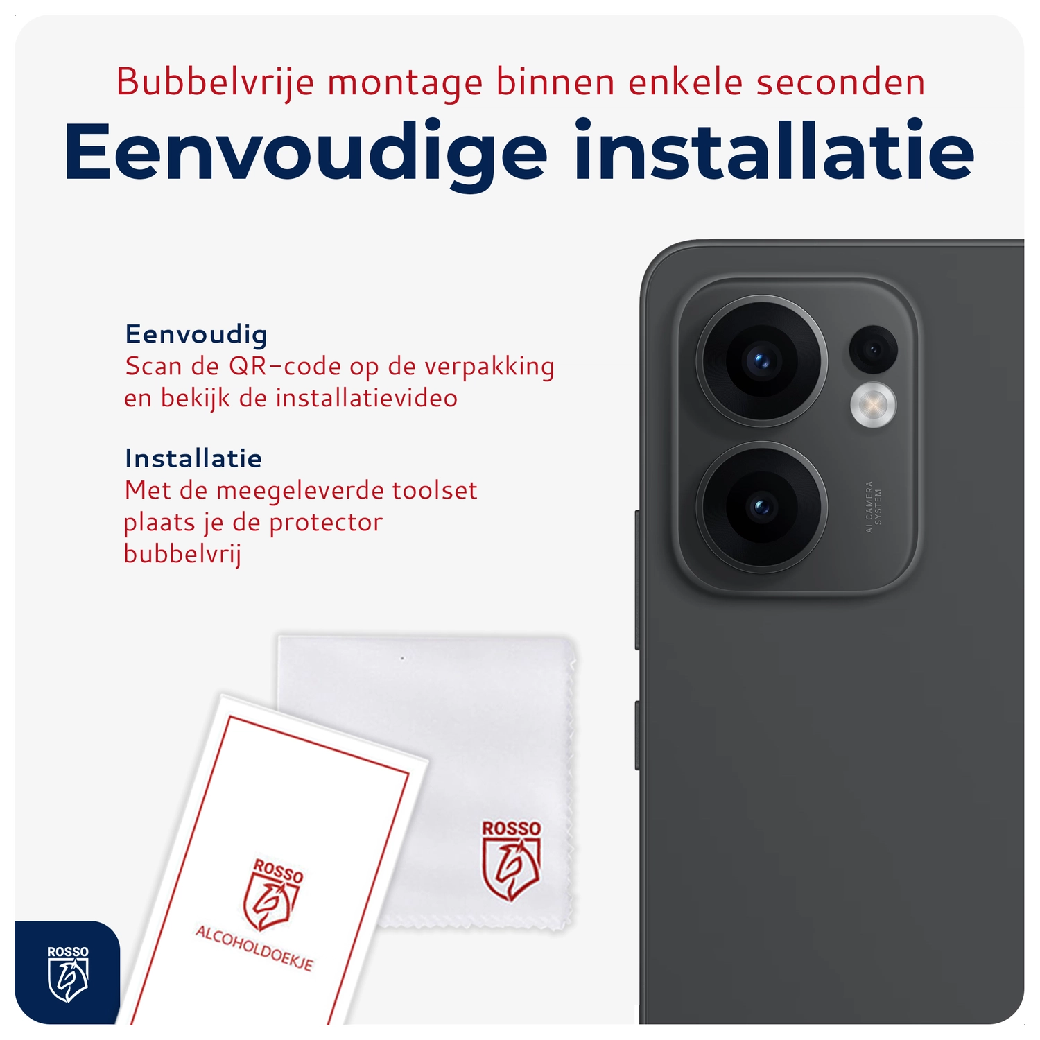 Rosso Oppo Reno 13 F Camera Lens Protector Transparant afbeelding 6