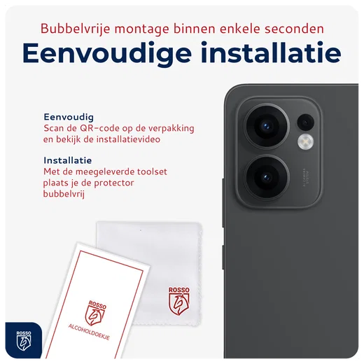 Rosso Oppo Reno 13 F Camera Lens Protector Transparant afbeelding 6