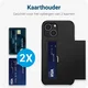 Samsung Galaxy A16 Hoesje met Slider Kaarthouder Back Cover Zwart afbeelding 2