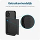 Samsung Galaxy A16 Hoesje met Slider Kaarthouder Back Cover Zwart afbeelding 9