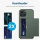 Samsung Galaxy A16 Hoesje met Slider Kaarthouder Back Cover Groen afbeelding 2