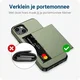 Samsung Galaxy A16 Hoesje met Slider Kaarthouder Back Cover Groen afbeelding 7