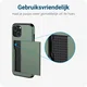 Samsung Galaxy A16 Hoesje met Slider Kaarthouder Back Cover Groen afbeelding 9